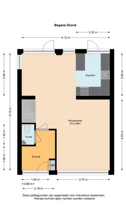 Floorplan - Koningin Wilhelminalaan 55, 2635 HL Den Hoorn